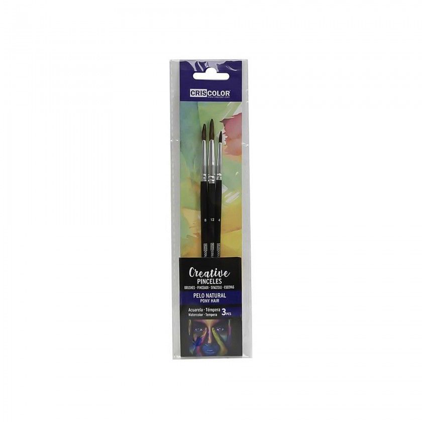 Pincel Fibra Natural Pack 3 Pincel Fibra Natural Pack 3