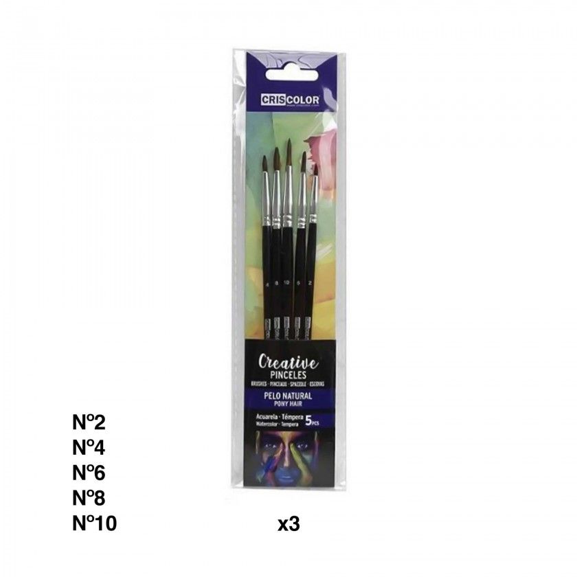 Pincel Fibra Natural Pack 5 Pincel Fibra Natural Pack 5