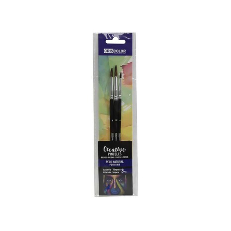 Pincel Fibra Natural Pack 3 - Image product