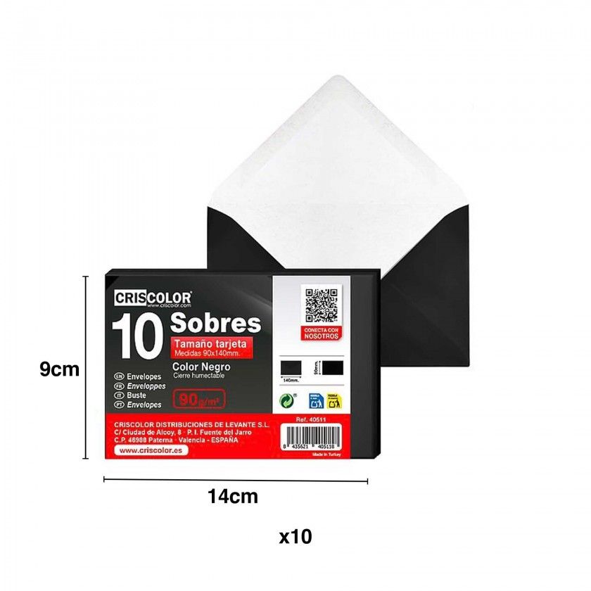 Envelope 9X14cm Pack 10 Envelope 9X14cm Pack 10