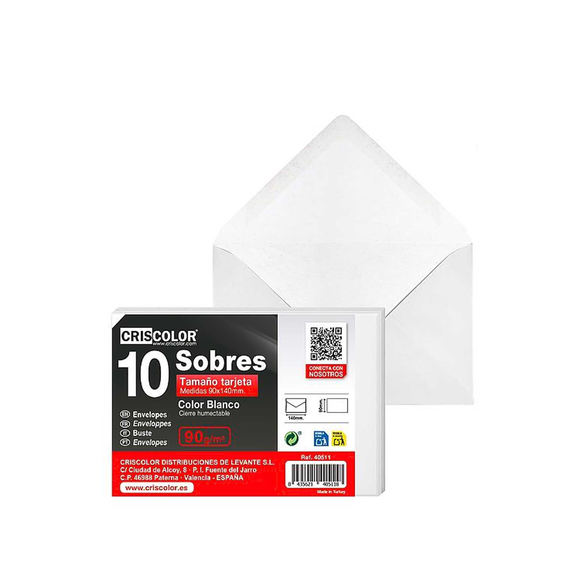 Envelope 9X14cm Pack 10
