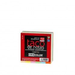 Bloco Notas Cores 200 Folhas 8.5X8.5cm