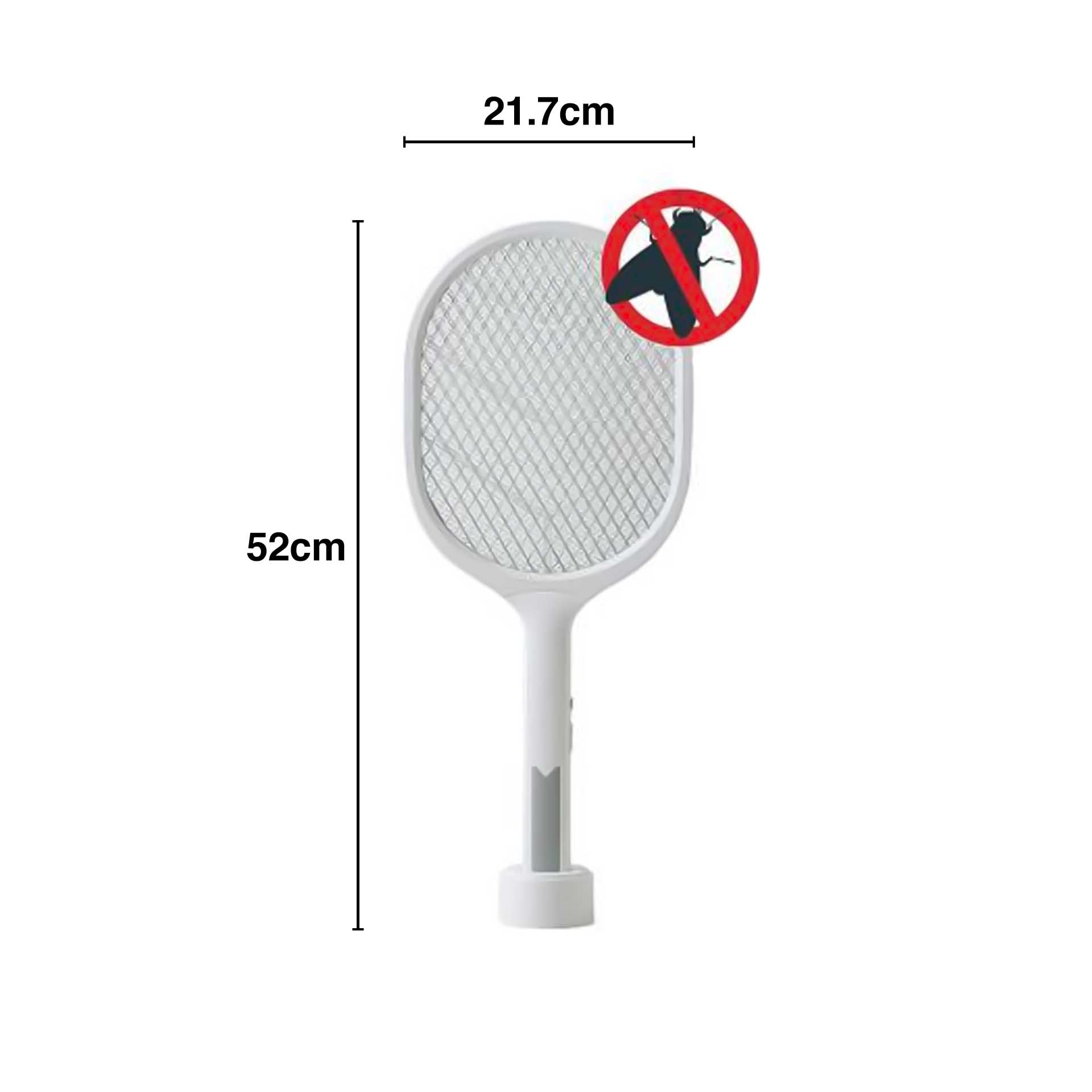 Raquete Anti Insetos com Base 3200V 52X21.7cm