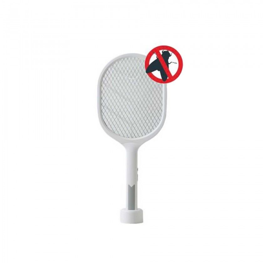 Raquete Anti Insetos com Base 3200V 52X21.7cm Raquete Anti Insetos com Base 3200V 52X21.7cm