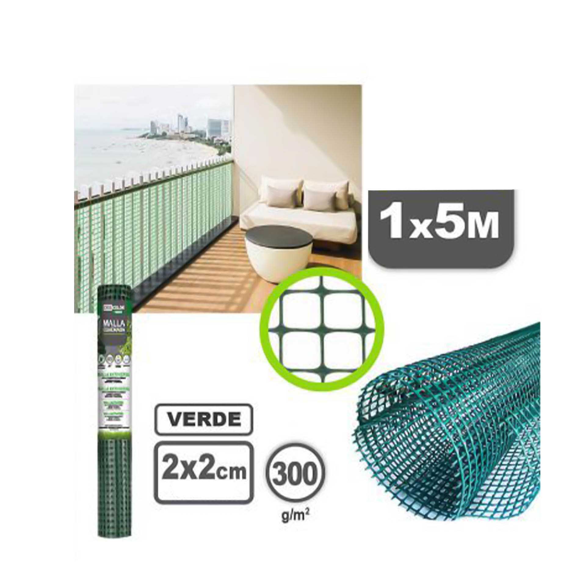 Malha Vedação Rede Plástica Verde
