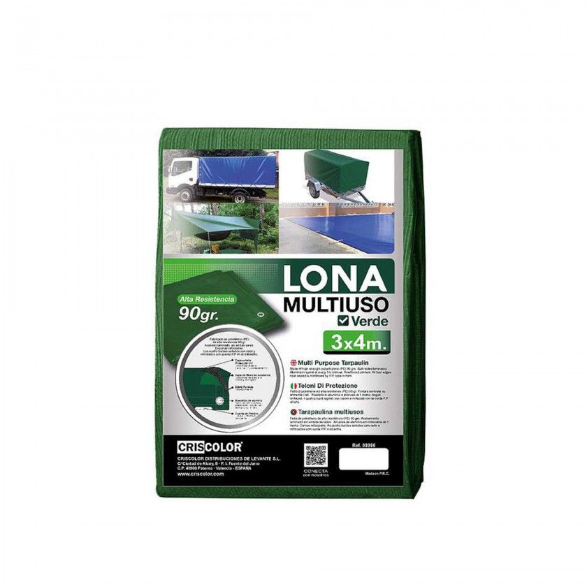 Lona Multiusos Verde 90gr Lona Multiusos Verde 90gr