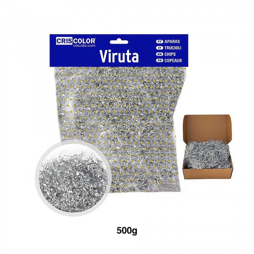 Saco Aparas Celofane Prata 500gr Saco Aparas Celofane Prata 500gr
