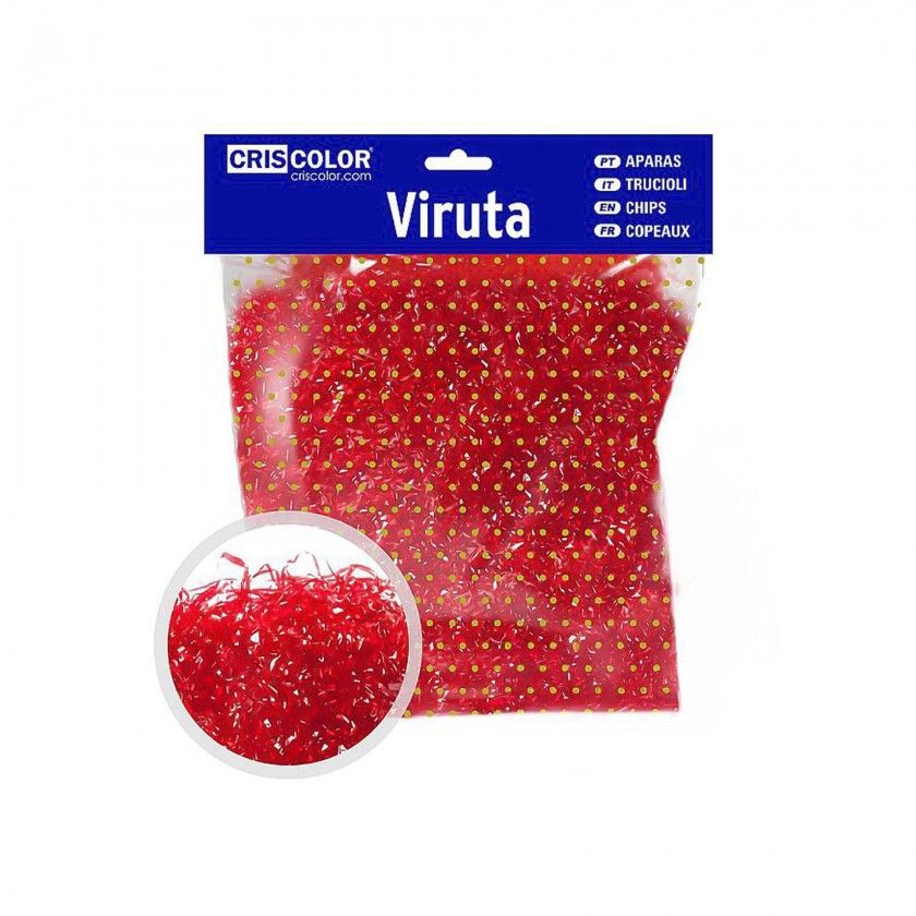 Saco Aparas Celofane Vermelho 500gr Saco Aparas Celofane Vermelho 500gr