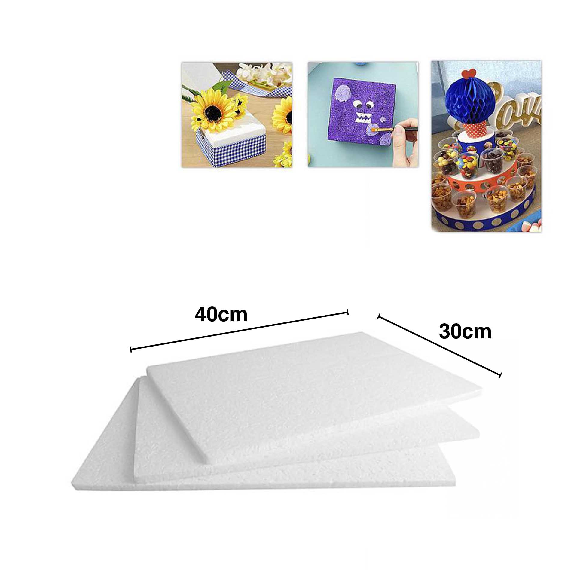 Esferovite Placa Retangular 40X30cm Pack 3