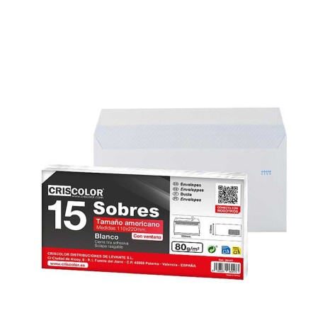 Envelope Americano com Janela 11X22cm - Image product