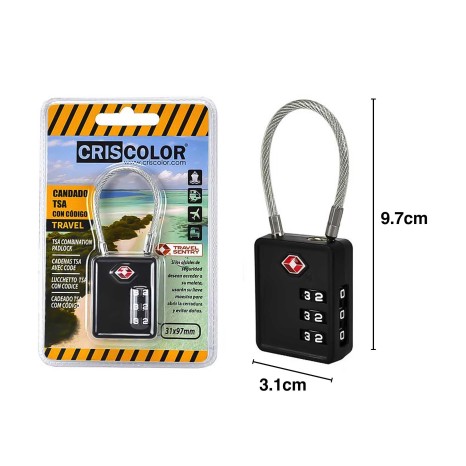 Cadeado com Código Travel 31X97mm - Image product