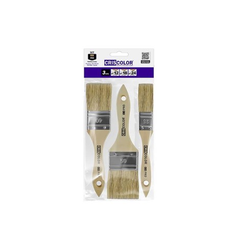 Pincel Madeira Pro 25-40-50mm Pack 3 - Image product