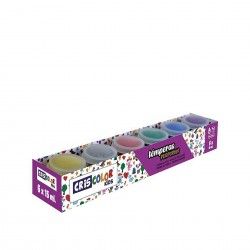 Frasco Tinta Tmpera Purpurina 15ml Pack 6