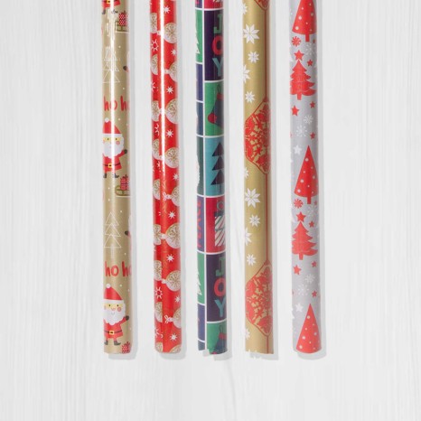 Rolo Papel Embrulho Fantasia Natal 70X200cm - Image product