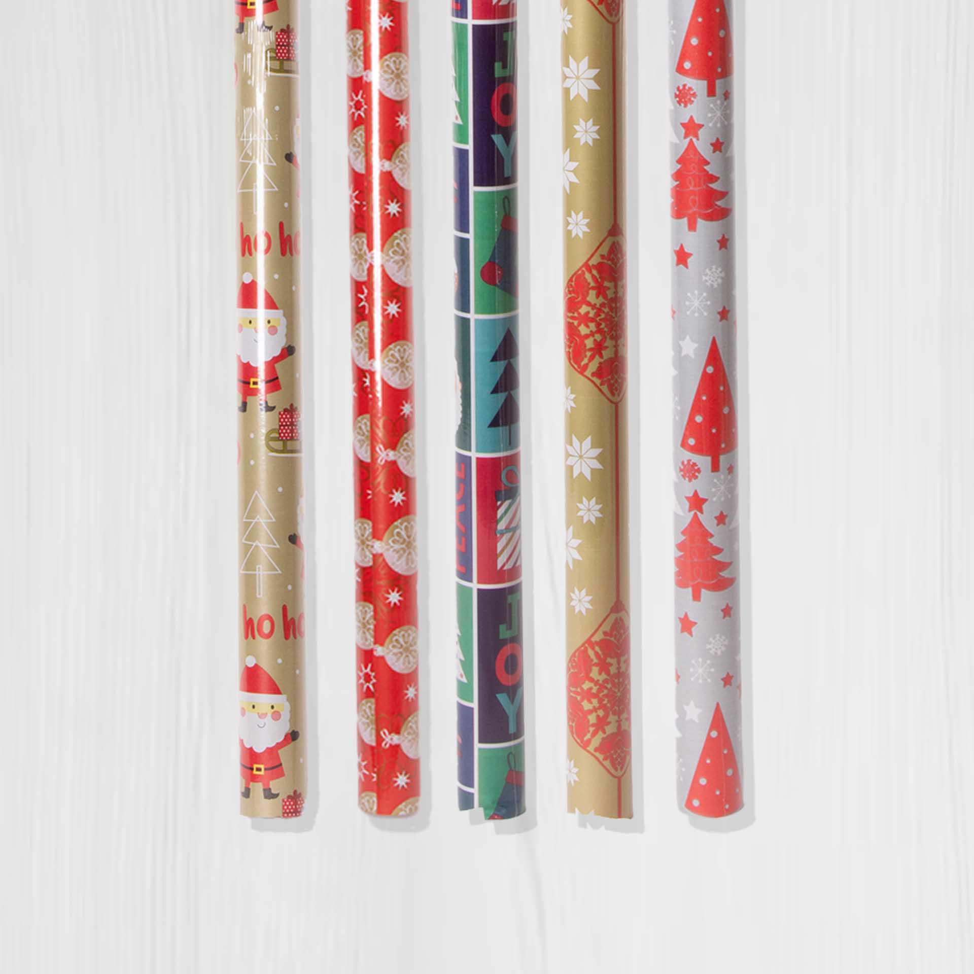Rolo Papel Embrulho Fantasia Natal 70X200cm