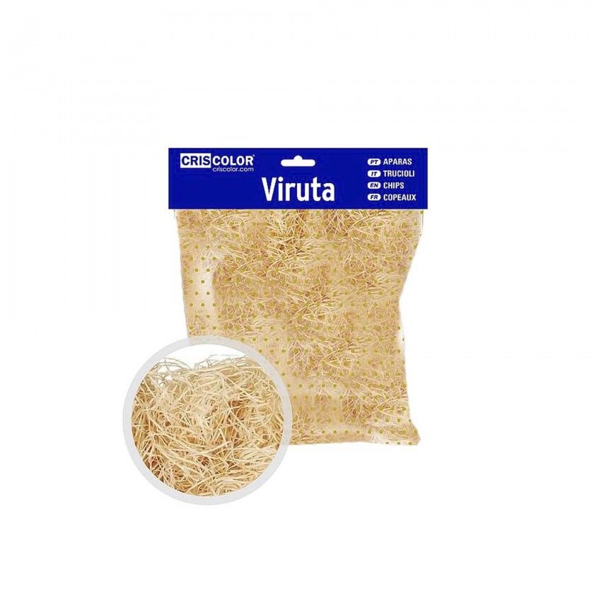 Saco Lascas Madeira Bege 100gr Saco Lascas Madeira Bege 100gr