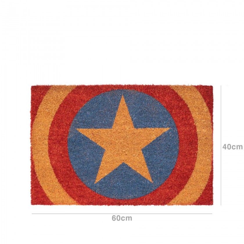 Tapete Fibra Coco / Pvc Capito Amrica 40X60cm