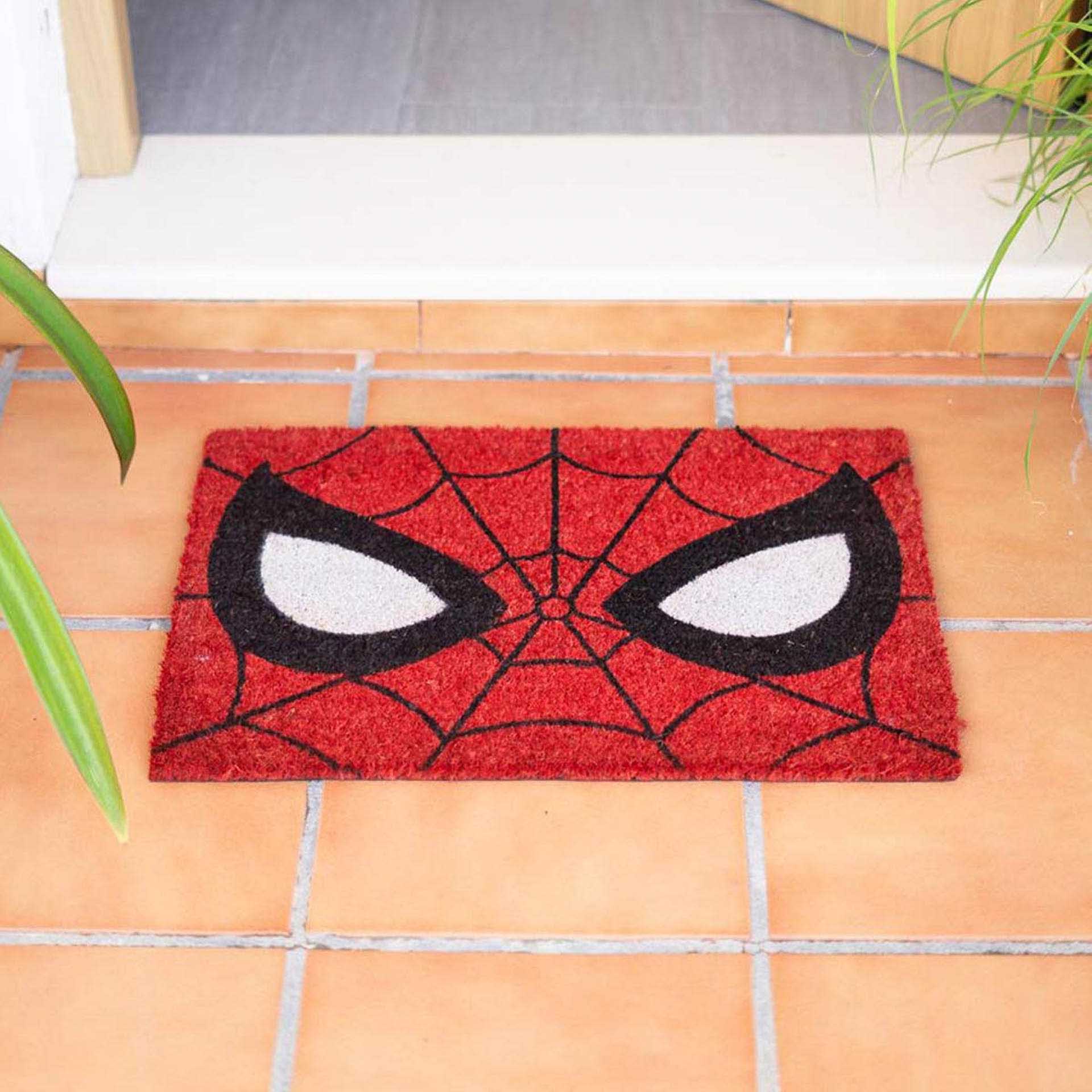 Tapete Fibra Coco / Pvc Spiderman 40X60cm
