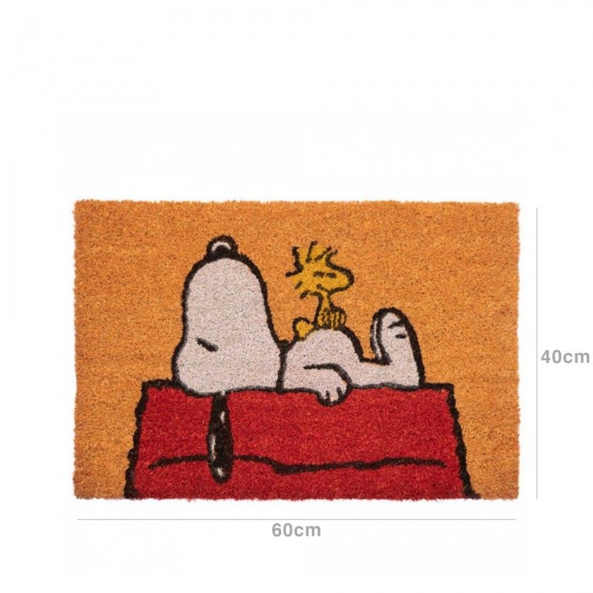 Tapete Fibra Coco / Pvc Snoopy 40X60cm Tapete Fibra Coco / Pvc Snoopy 40X60cm