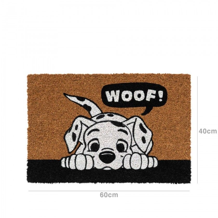 Tapete Fibra Coco / Pvc 101 Dálmatas 40X60cm Tapete Fibra Coco / Pvc 101 Dálmatas 40X60cm