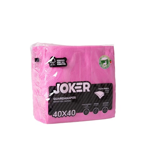 Guardanapo Joker 2 Folhas Rosa 40X40cm Pack 50 - Image product