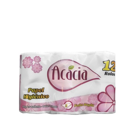 Rolo Papel Higiénico Doméstico Acácia 2 Folhas Pack 12 - Image product