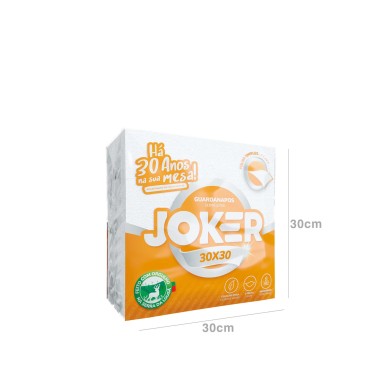Guardanapo Joker 1 Folha 30X30cm Pack 60