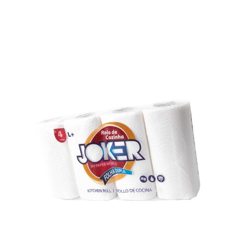 Rolo Cozinha Joker Laminado 2 Folhas 45 Serviços 10m Pack 4 - Image product