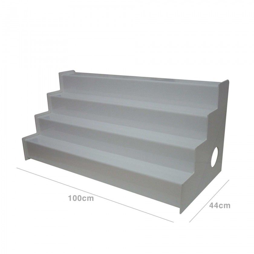 Organizador Garrafas Bar Pl�stico Branco 100X44cm