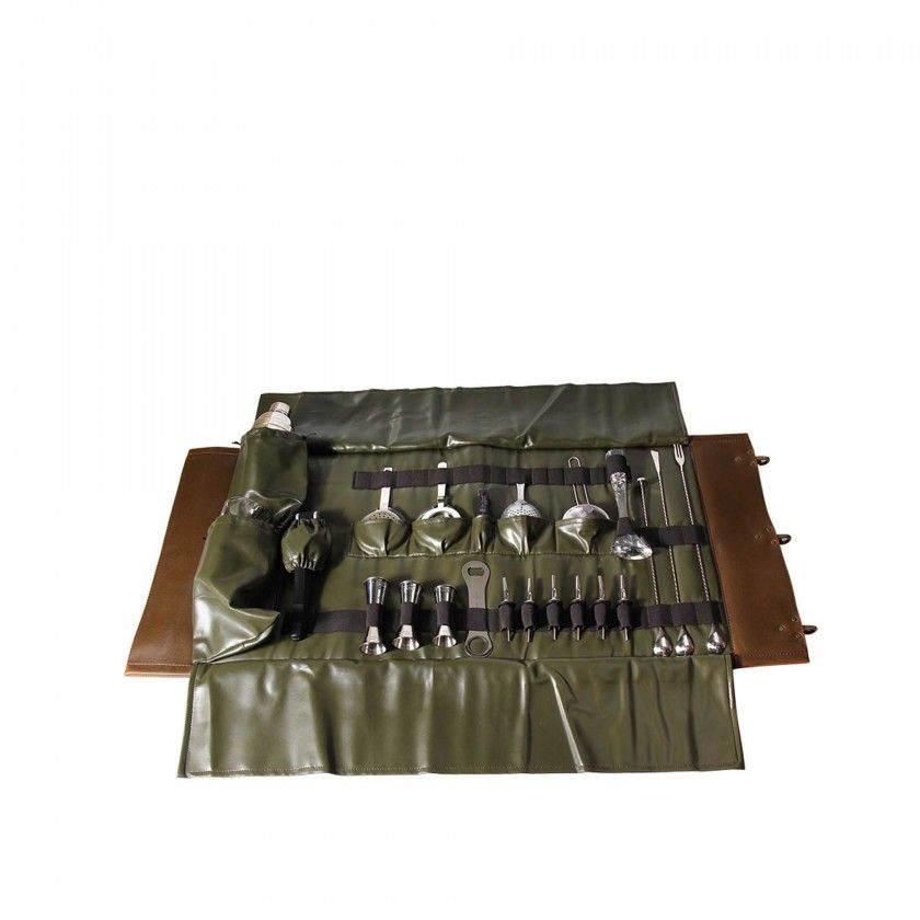 Bolsa Bartender Vintage Couro Sintético 20 Peças Bolsa Bartender Vintage Couro Sintético 20 Peças