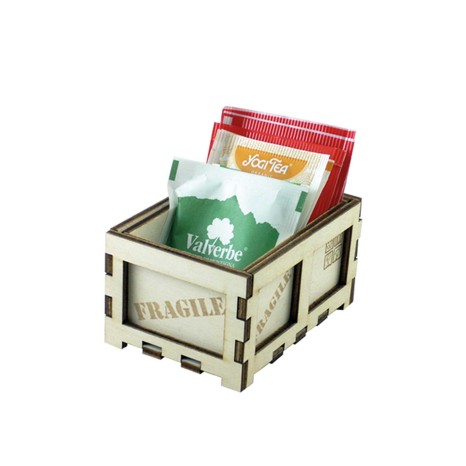 Caixa Madeira Faia Branco 6X10X5.5cm - Image product