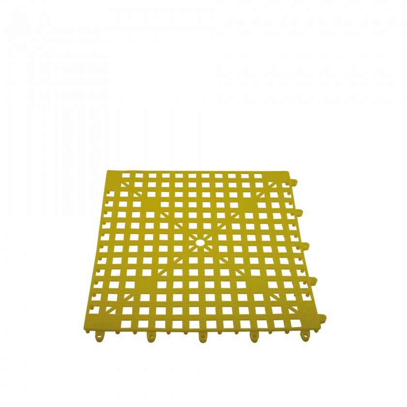 Tapete Bar Borracha 33X33cm Amarelo