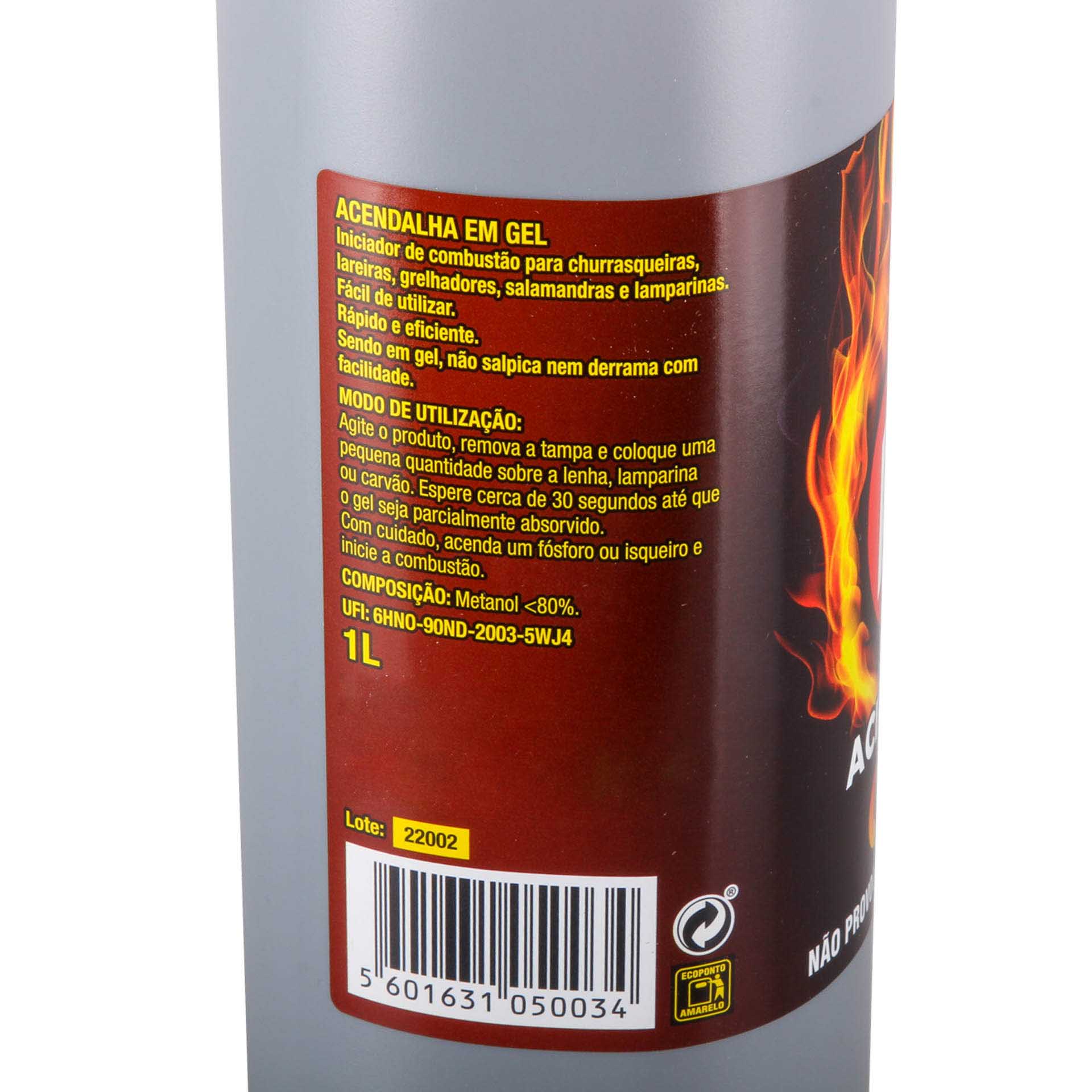 Acendalha Gel Huje 1000ml