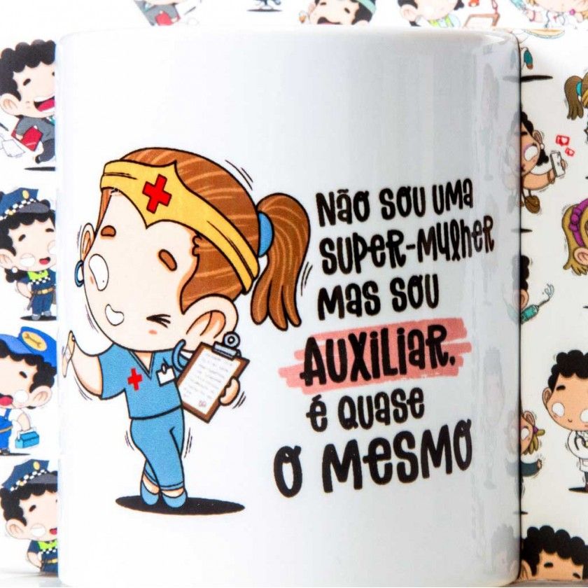 Caneca Profisses "A Auxiliar" 360ml