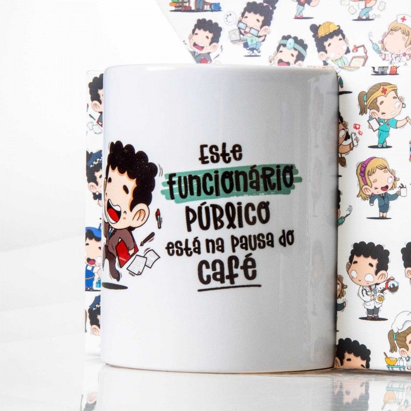 Caneca Profissões "Funcionário Público" 360ml Caneca Profissões "Funcionário Público" 360ml
