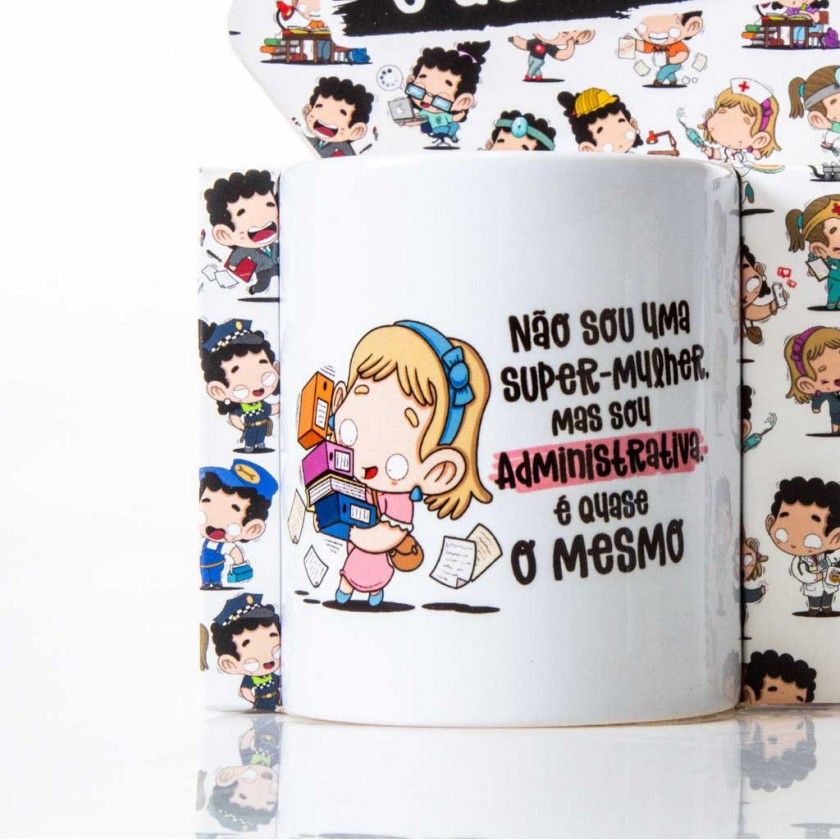 Caneca Profissões "Administrativa" 360ml Caneca Profissões "Administrativa" 360ml