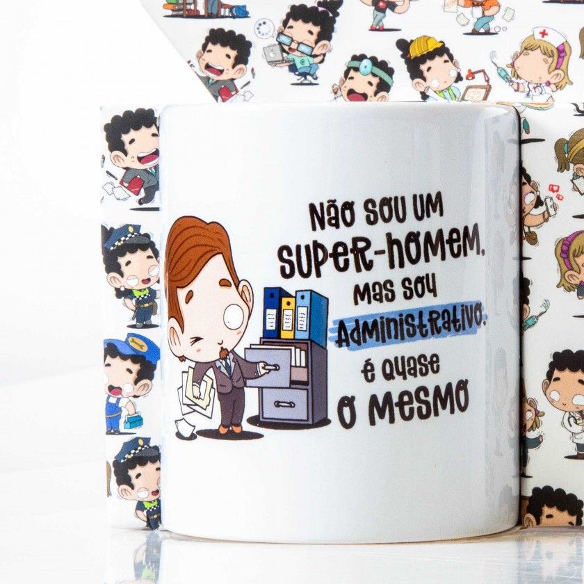 Caneca Profisses "Administrativo" 360ml