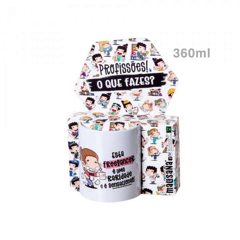 Caneca Profiss�es "A Freelancer" 360ml