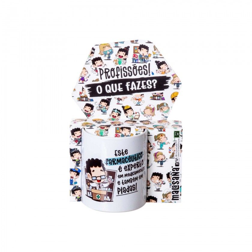 Caneca Profisses "Farmacutico" 360ml