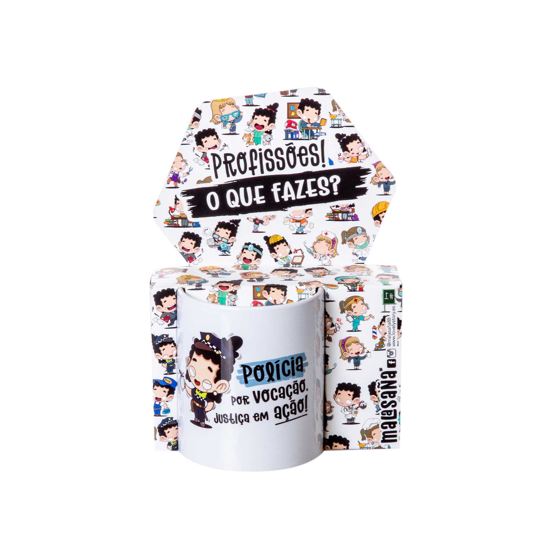 Caneca Profissões "A Polícia" 360ml