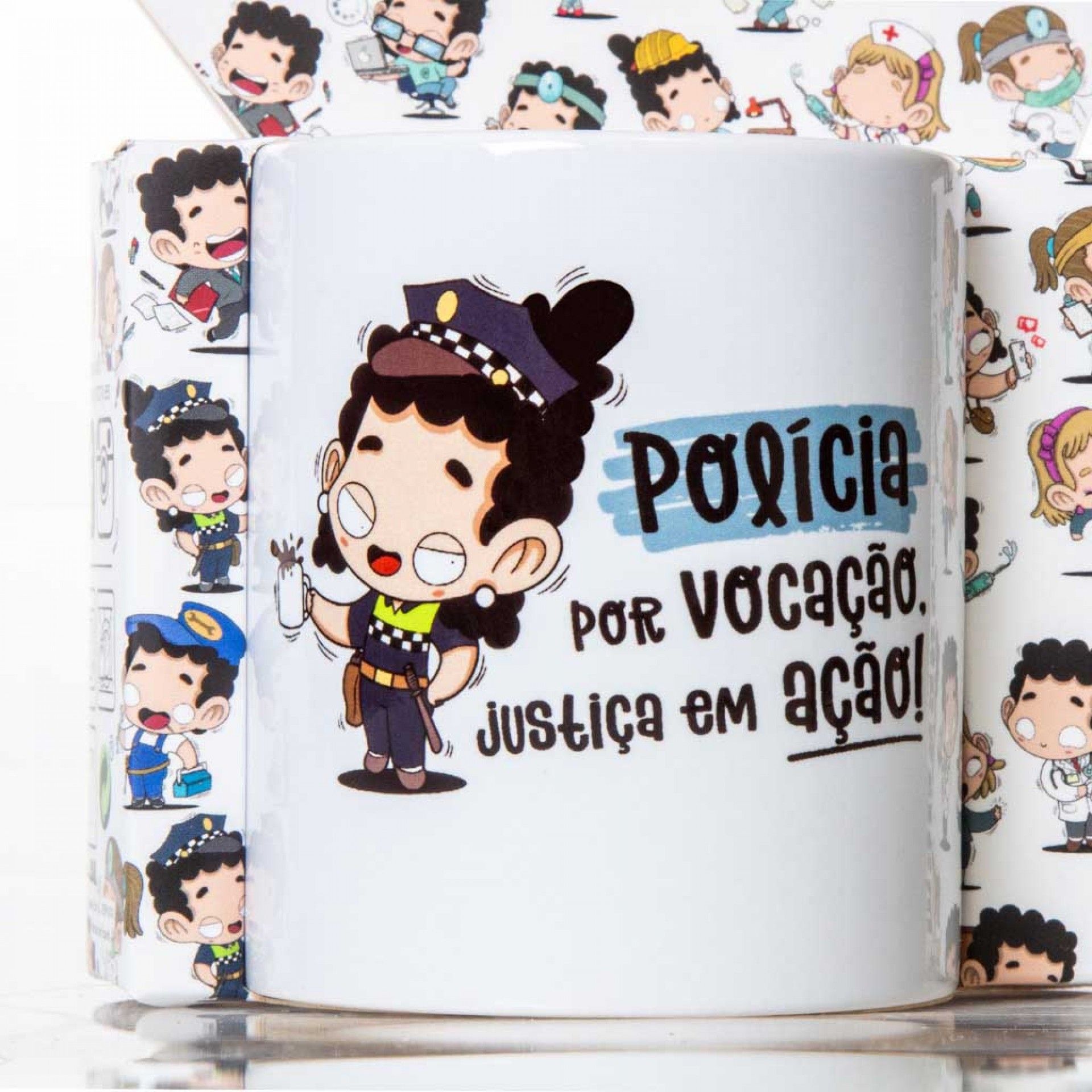 Caneca Profissões "A Polícia" 360ml