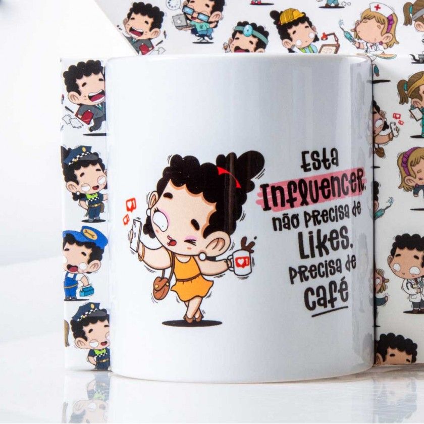 Caneca Profisses "Influencer" 360ml