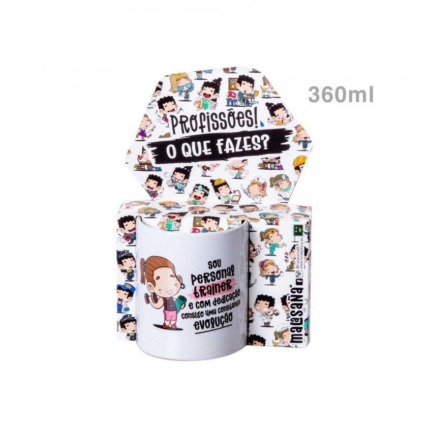 Caneca Profiss�es "A Personal Trainer" 360ml