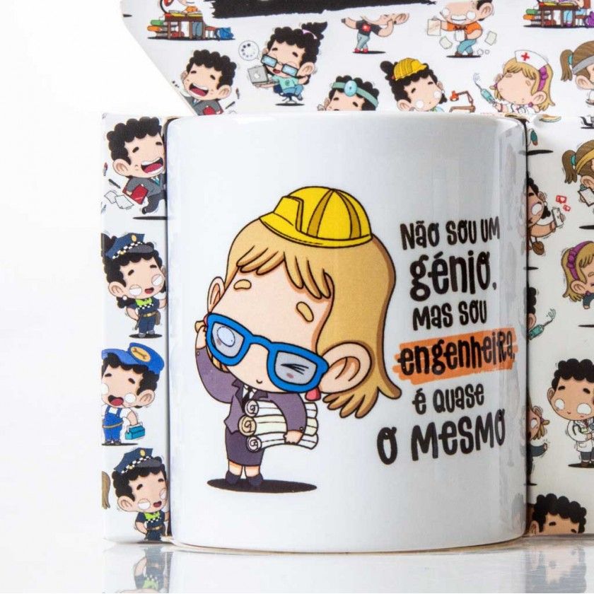 Caneca Profisses "Engenheira" 360ml
