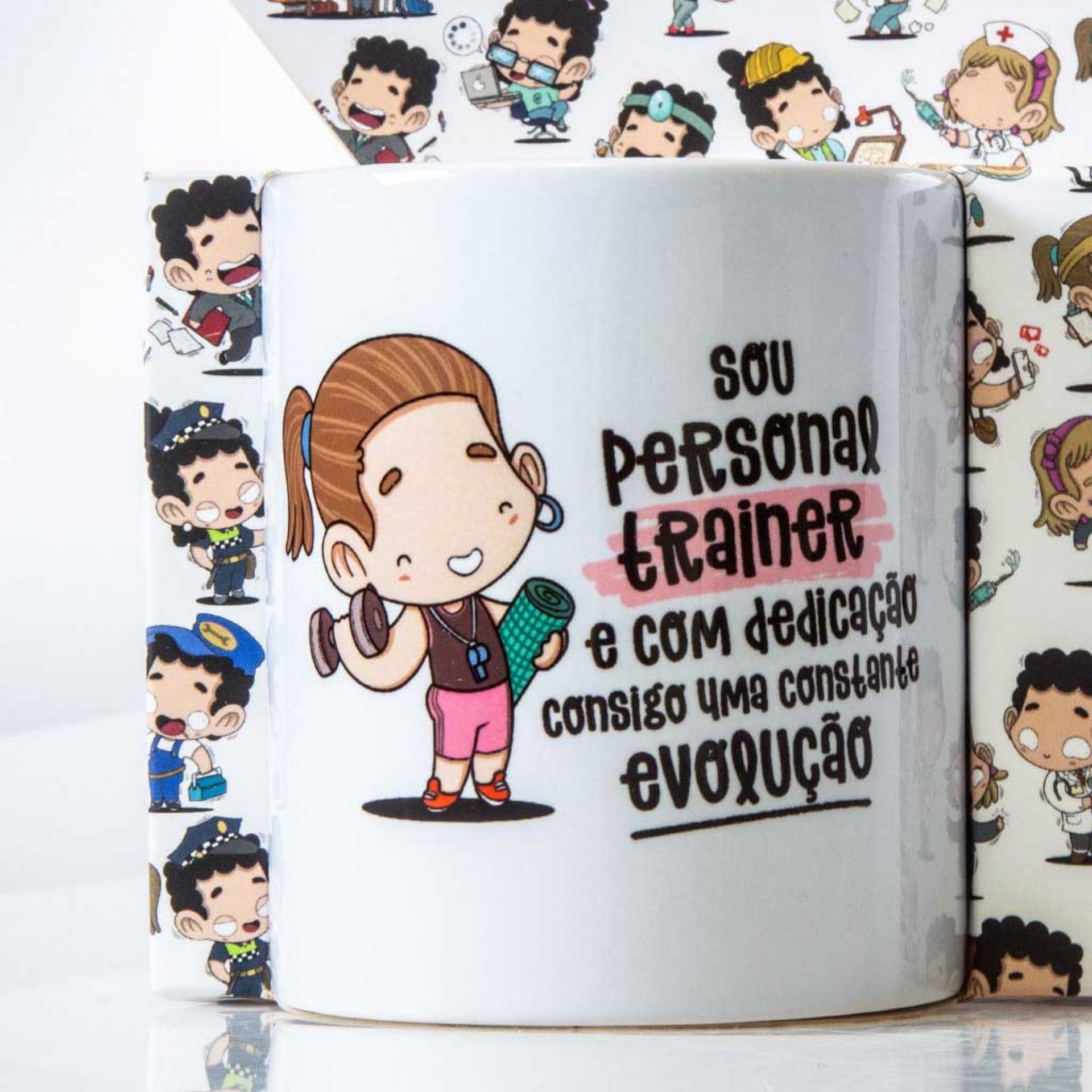 Caneca Profissões "A Personal Trainer" 360ml