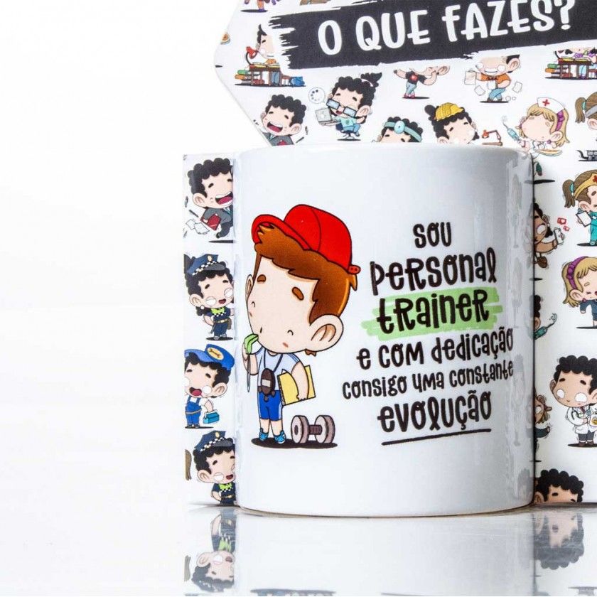 Caneca Profiss�es "O Personal Trainer" 360ml
