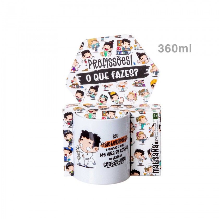 Caneca Profiss�es "O Fisioterapeuta" 360ml