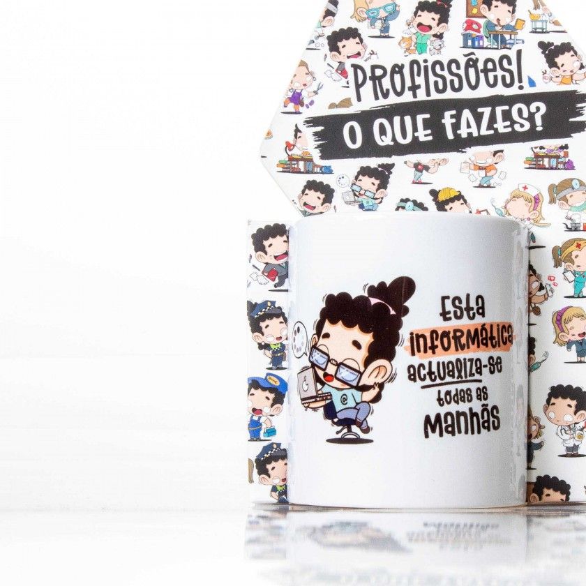 Caneca Profissões "Informática" 360ml Caneca Profissões "Informática" 360ml