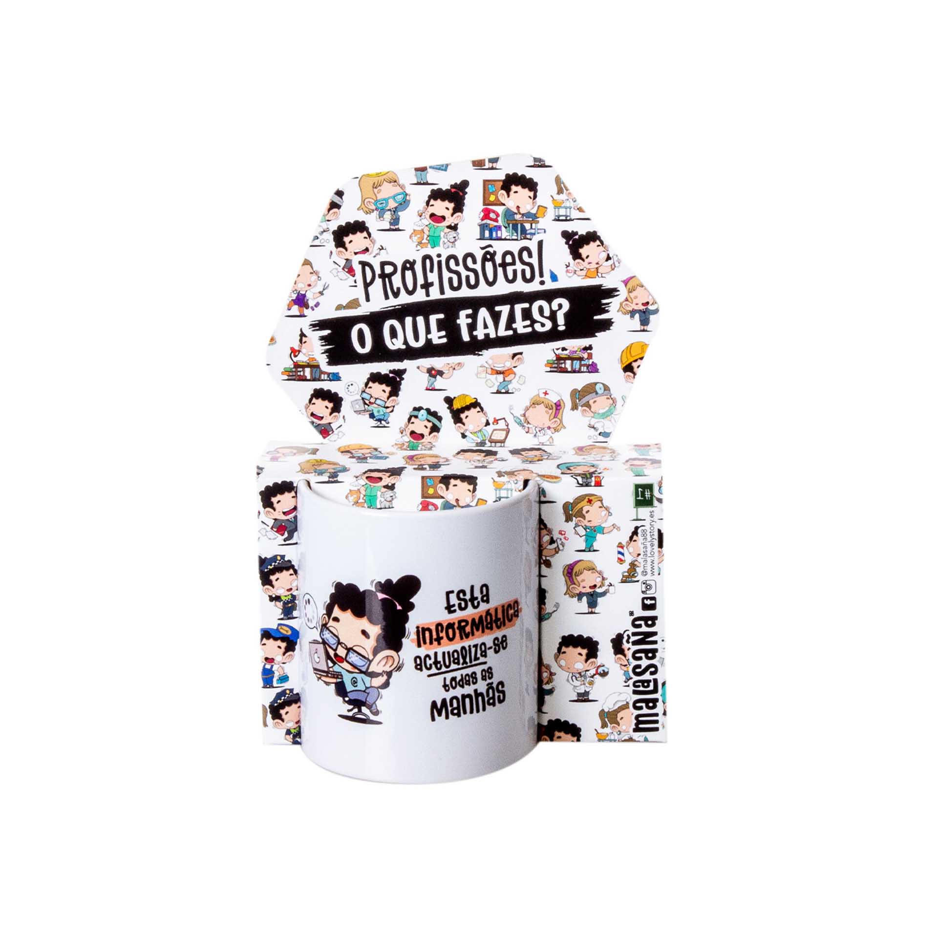 Caneca Profissões "Informática" 360ml