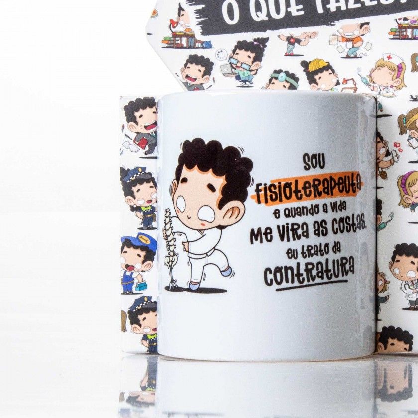 Caneca Profisses "O Fisioterapeuta" 360ml